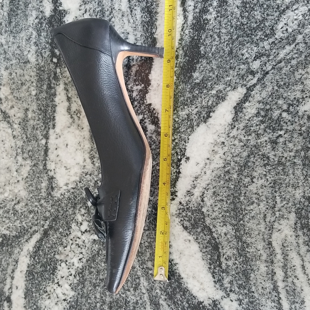 (7.5) "346" Brooks Brothers Leather Heels Luxury Office Night Out Vacation Wow - Picture 11 of 12